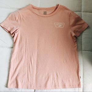 Rose Vans Logo T Shirt